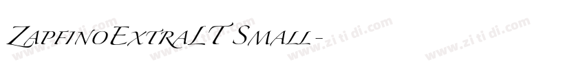 ZapfinoExtraLT Small字体转换